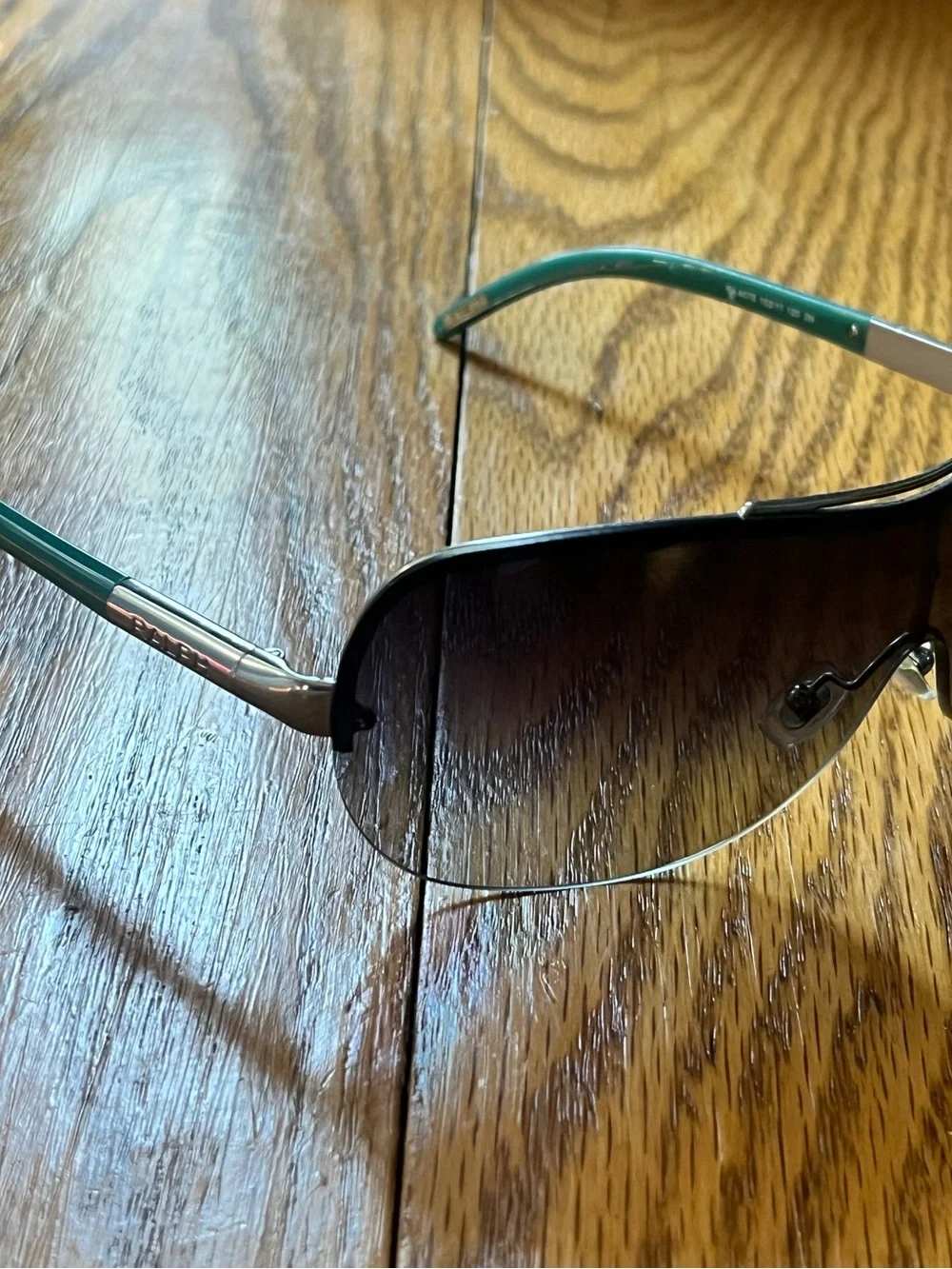 Women’s Ralph Lauren Aviator Sunglasses RA4075 Teal & Silver Large Lens (2135)